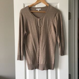 Beige/Tan Cardigan 3/4 sleeves
